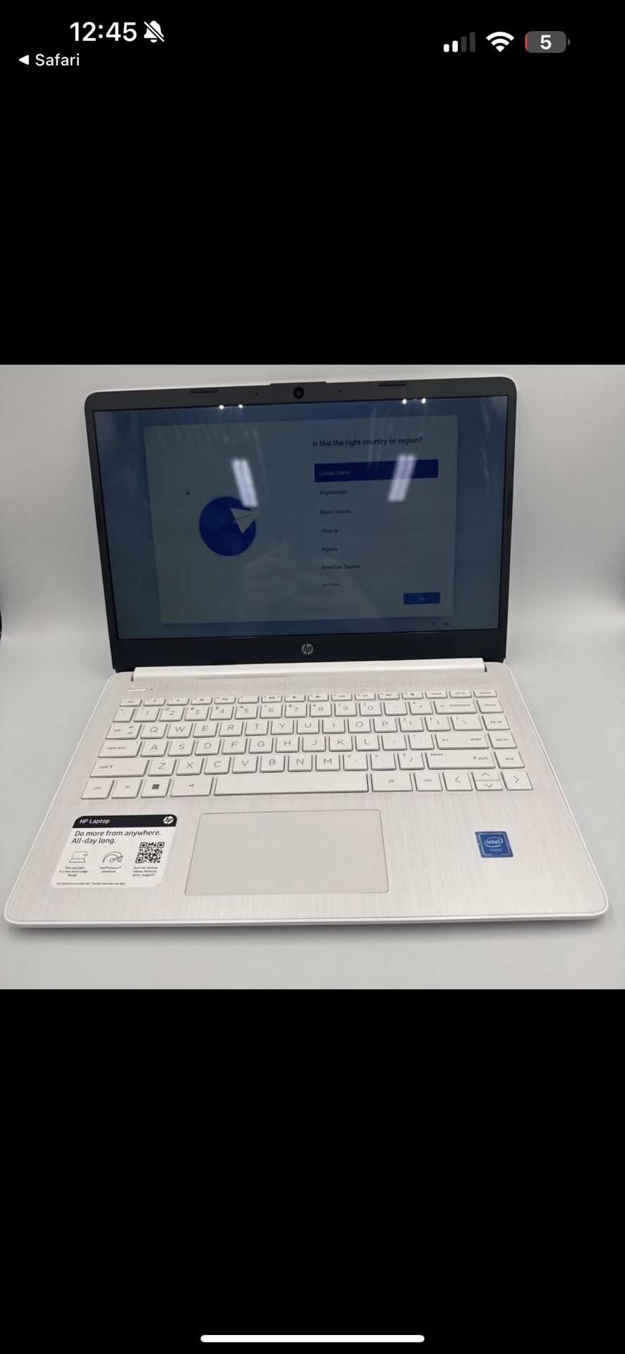 HP - 14" Laptop - Intel Celeron - 4GB Memory - 64GB - White - Windows 11 Home