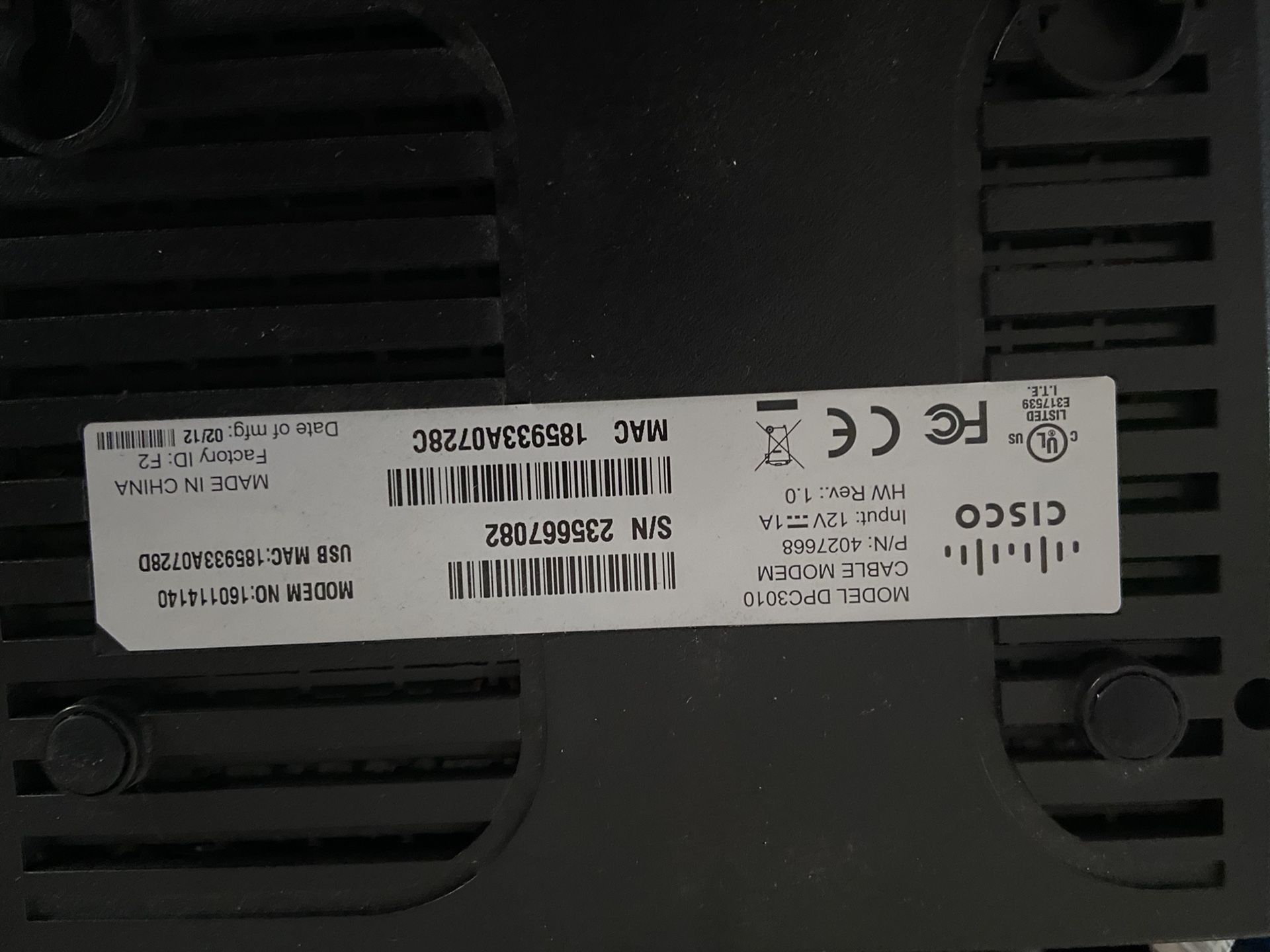 Cisco Cable Modem