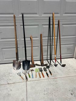 Various gardens tools