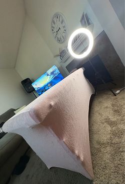 Massage table/LED Ring Light with Tripod Stand