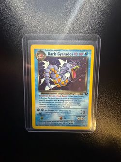2000 Pokemon Team Rocket #8/82 Dark Gyarados Holo SWIRL NM