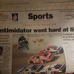 Black Sunday . Columbus Dispatch. Dale Earnhardt Crash