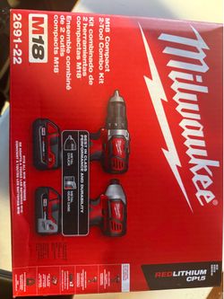 Milwaukee Drill & Impact set. 2691-22