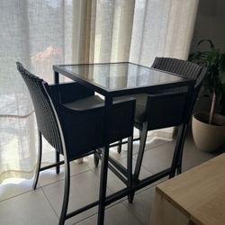 High Table With Two Chairs