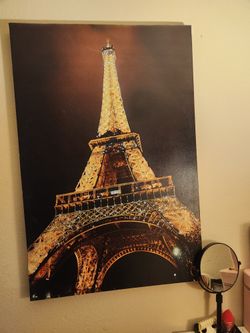 3 Eiffel tower And Psris Printed Paitings 