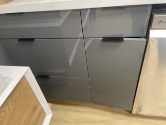 Glossy Grey Cabinet