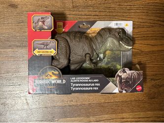 Jurassic World Rebirth Lab Lockdown Tyrannosaurus Rex T-Rex Chomp Attack