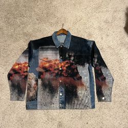 9/11 denim jacket XXL