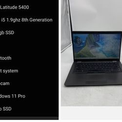 [ Pc Laptop ]
Dell Latitude 5400

Intel i5 1.9ghz 8th Generation

256gb SSD

Wifi

Bluetooth 
Webcam 
64bit system
Win 11 Pro