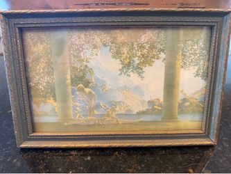 vintage print of "Daybreak" by artist Maxfield Parrish