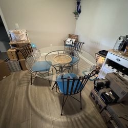 Wrought Iron Table & Chairs