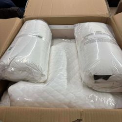 silk snow  premium sleep set full/double size(2 pillows 1 duvet 1 mattress protector)