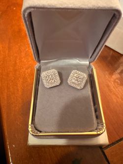 Natural Diamond Earring Cluster