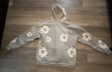Grey Denmin Tears Hoodie Size Medium Brand New