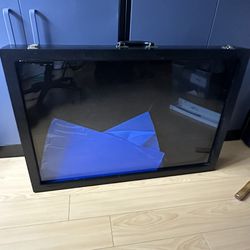 Trade Show Display Case Portable, Crystal Clear Acrylic Display Case, Display Case sports card