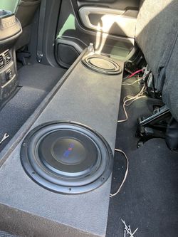 2-12 inch JC POWER SLIM SUBS IN TRUCK BOX -$275