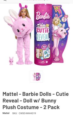Barbie Cutie Reveal Pink Bunny