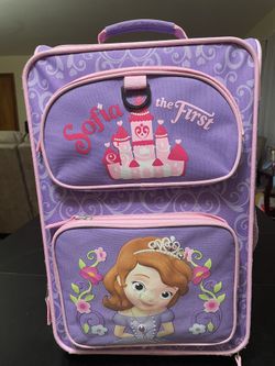 Girls “Sofia The First” Disney Luggage
