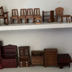 Vintage Dollhouse Furniture & Accessories 
