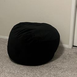 Black Bean Bag Chair – Comfortable & Like New