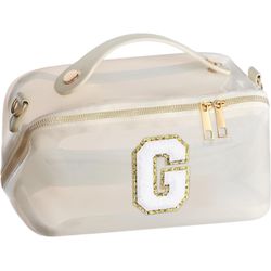 Brandnew Personalized Clear Bag for Stadium Event - Monogrammed Clear Bag Personalized Makeup Cosmetic Bag Travel Toiletry Bag for Women Birthday Gift