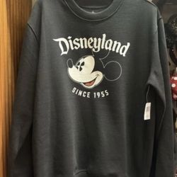 NEW Disney Parks Disneyland Since 1955 Mickey Crewneck Sweatshirt! Size L - NEW