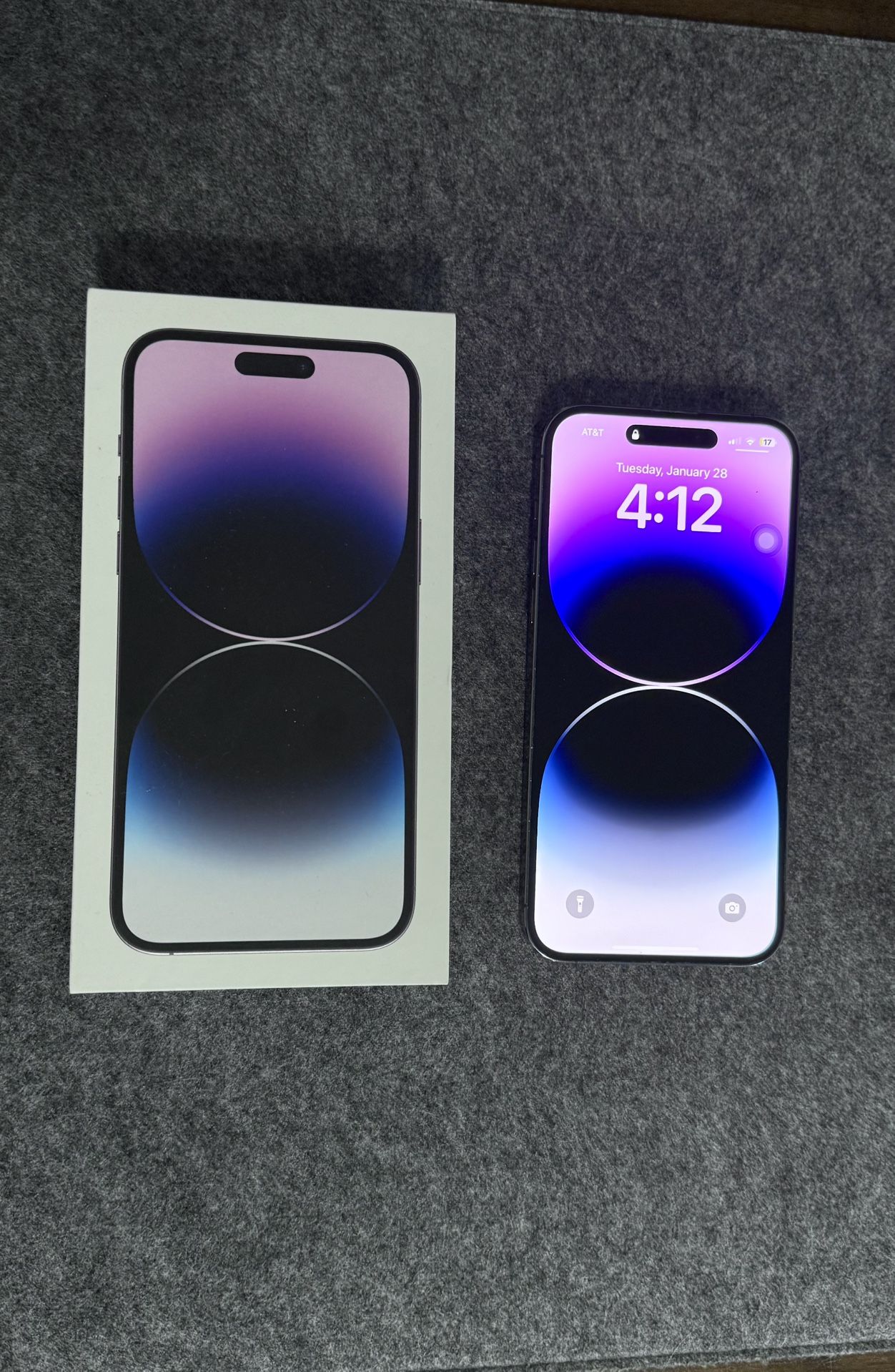 Apple iPhone 14pro Max With TikTok- 256GB- Deep Purple (unlocked) New!!