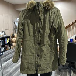 Abercrombie & Fitch Green Parka 