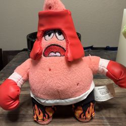 Spongebob Patrick Stuffed Plush Animal Toy 8" Boxer Nickelodeon Nanco 2006
