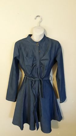 Denim short dress
