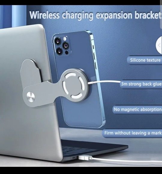 Suitable for Apple 12 13 Magsafe Charging Stand Computer Side Screen Folding Magnetic Charging Stand