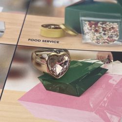 Heart Ring Gold Fn New