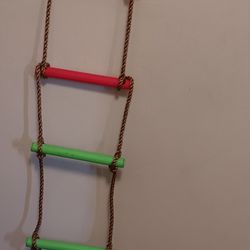 Kids Rope Ladder. Wicker Basket. Small Kid's Baseball Glove 