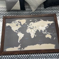 Nice Framed World map 