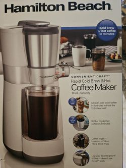 Hamilton Beach® Convenient Craft Rapid Cold Brew and Hot Coffee Maker 16 oz. Capacity 42500