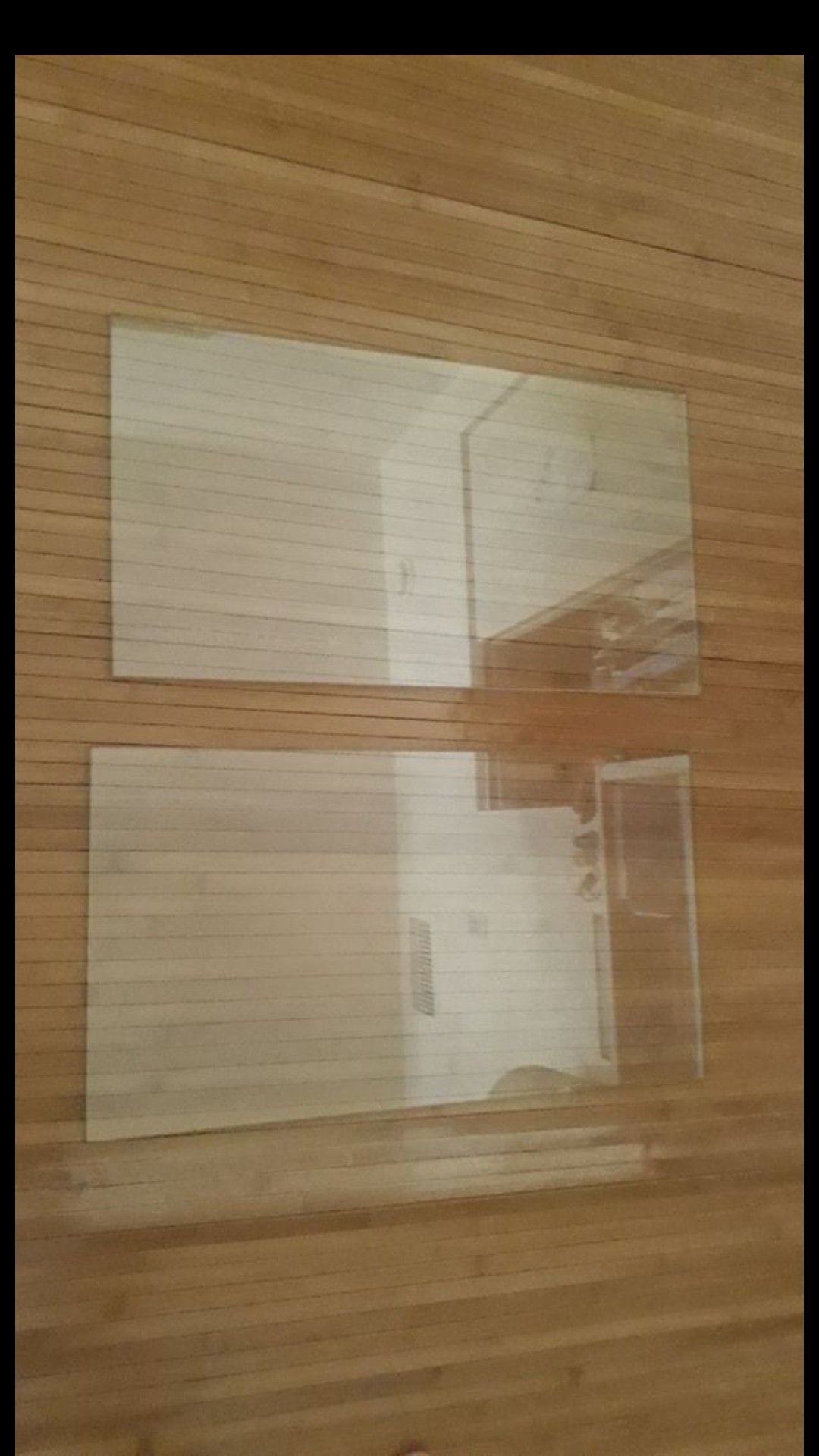 2 sets of glass 21.5x 11.5