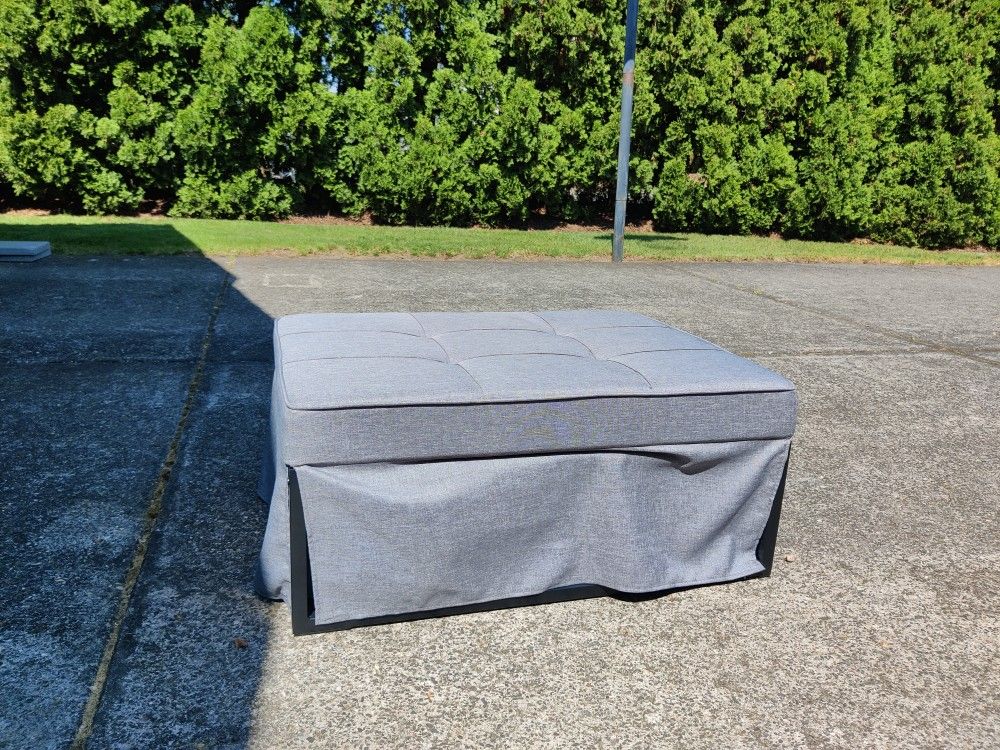 Gray Ottoman Bed Convertible