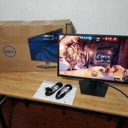 New Dell 24" FHD, 75Hz, 3Ms, Gaming Monitor W/ Comfortview, Computer Monitor, 16.7 Million Colors, Anti-Glare Screen W/ 3H Hardness - Black