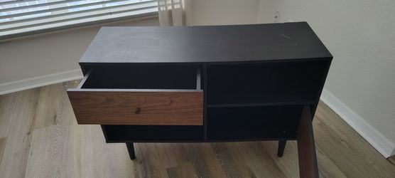 Mid-Century Modern TV Stand with Drawer