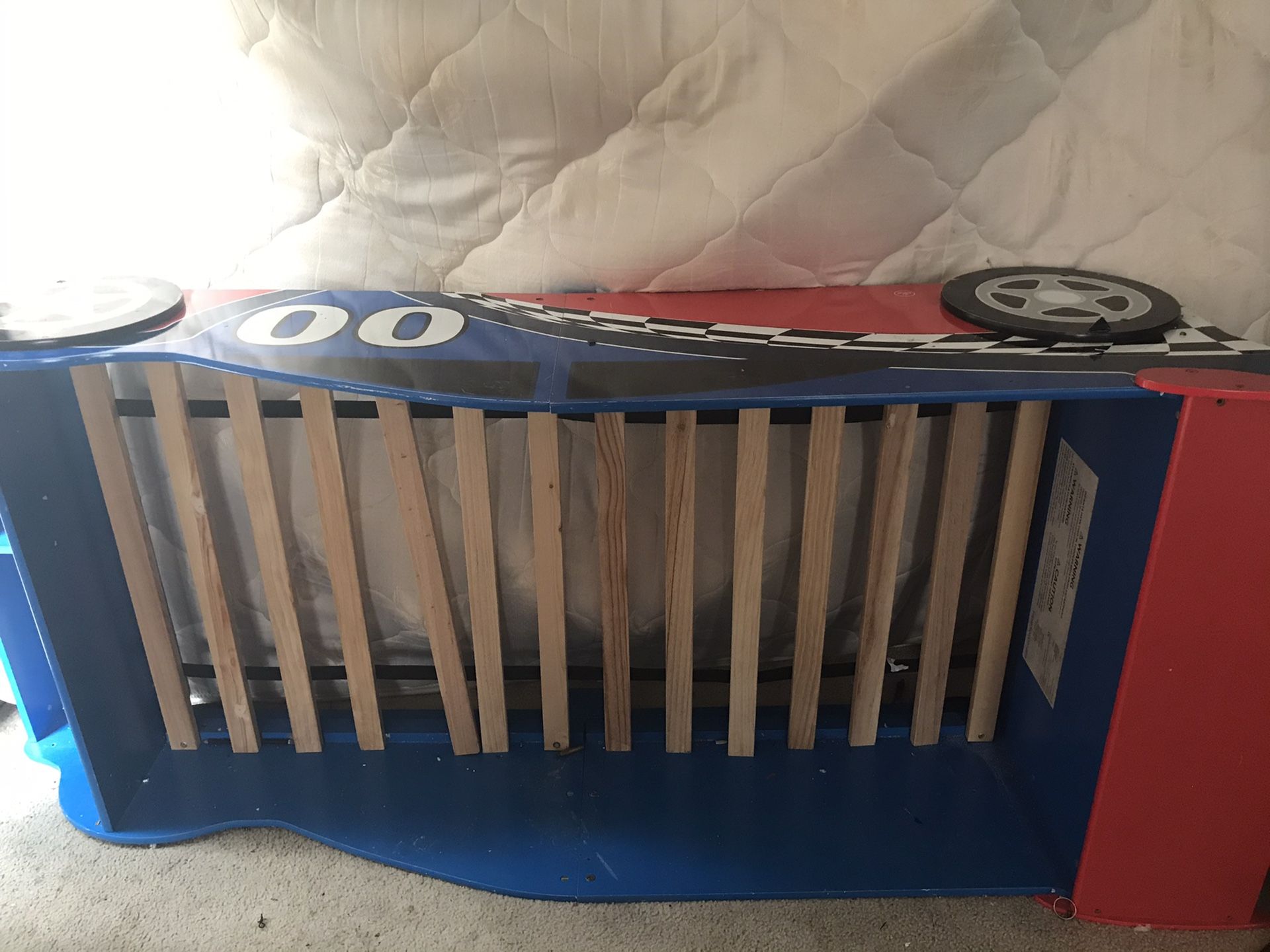 Used Wooden Race Car Bed