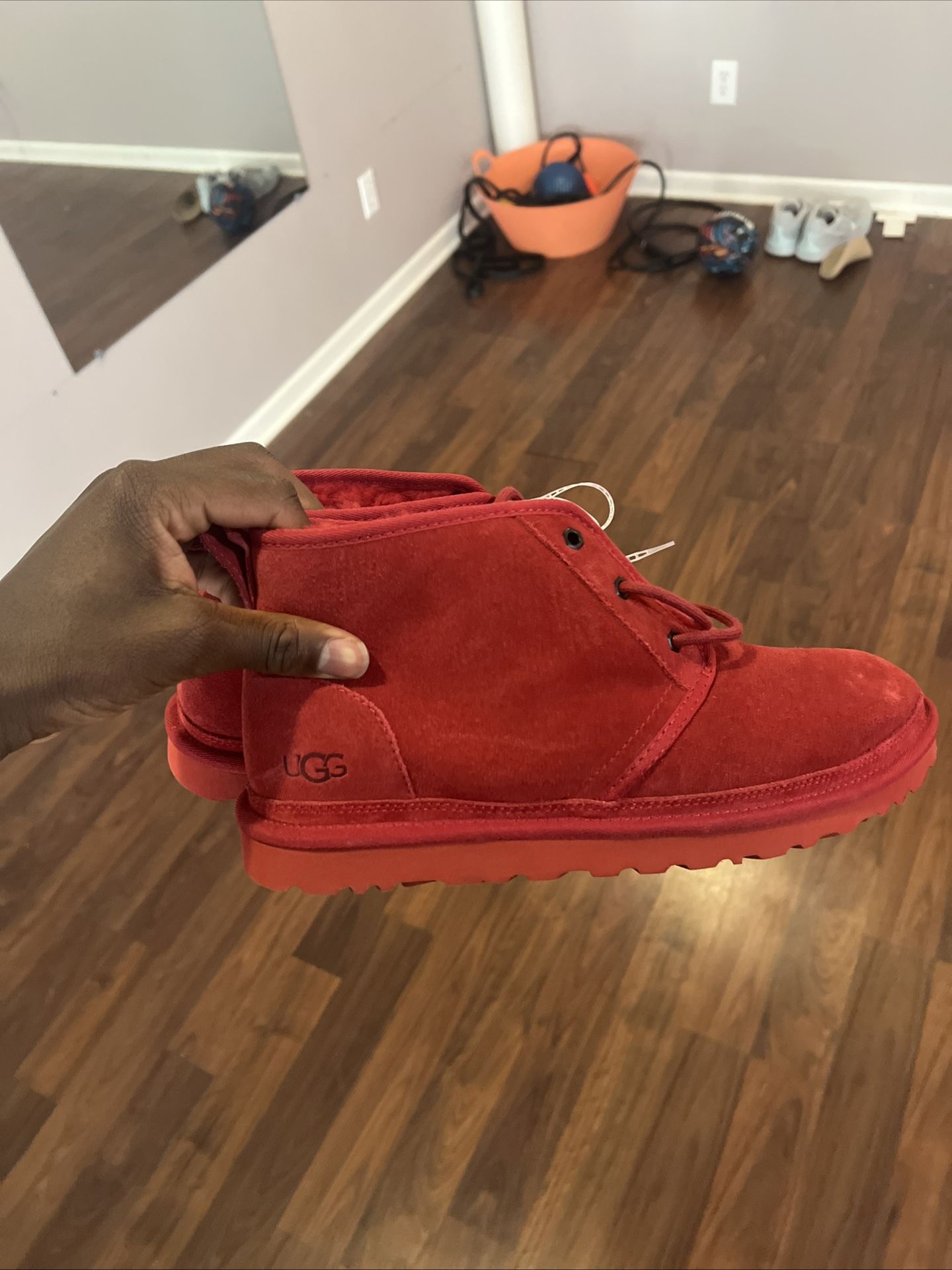 red ugg boots size 13