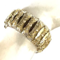 Vintage  Coro  gold tone Wide Bracelet 