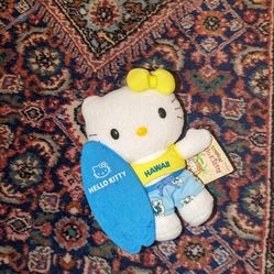 Sanrio Limited Edition 2004 Hawaii Hello Kitty Tropical Surfer 8” in Plush