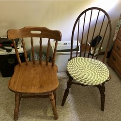 Chairs   Solid Wood  Maple And Oak