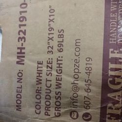 Top Mount or Undermount Kitchen Sink White 32 x 19 Inch,10" High Top Mount Fireclay Sink Drop In Single Bowl, Dual Mount, with Accessory 2 Types, Pure