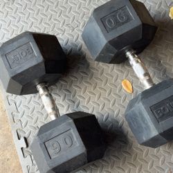 90 Lb. Dumbbells 