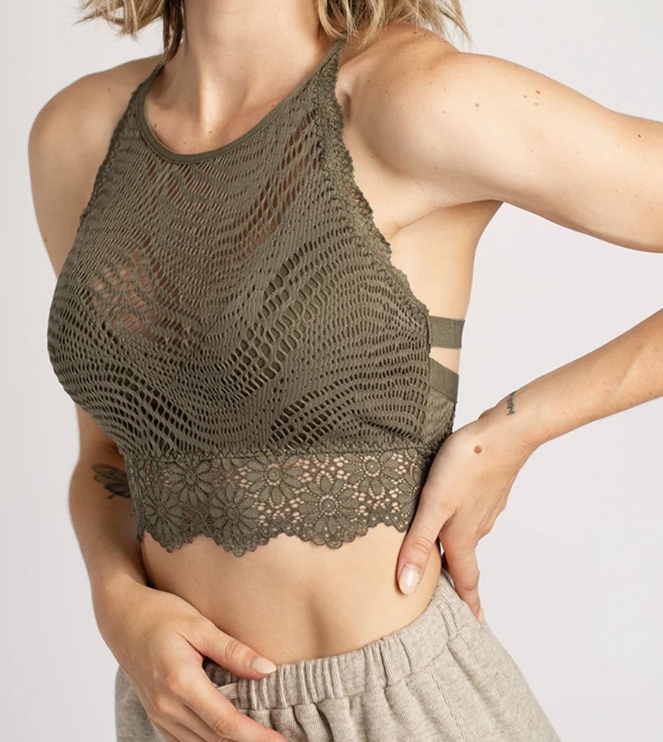 Joyfolie Olive Green Bralette Size XXS, XS M and XXL Available