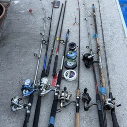 Huge Lot/Bundle Fishing Rods & Reels Some New