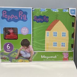 Peppa Pig 6pc Tile Mega Playmat, Multicolor