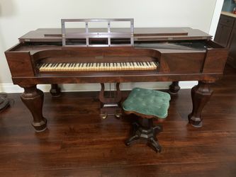 1850’s Square Grand Piano and Matching Piano Stool